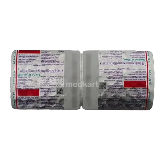 seloken xl 50mg tablet 30's